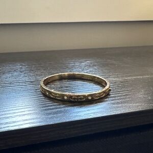 Coach Kissing Cs Hinged Bracelet